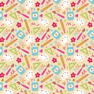 00 TECIDO TRICOLINE ESTAMPADA 100% ALGODÃO NOVA COLEÇÃO PEQUENOS CRIATIVOS D9050 V344