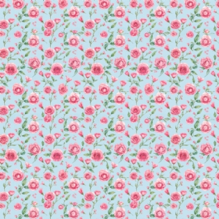 1 TECIDO TRICOLINE ESTAMPADA 100% ALGODÃO COLEÇÃO DIARIO DOS SONHOS FLORAL D9050 V405