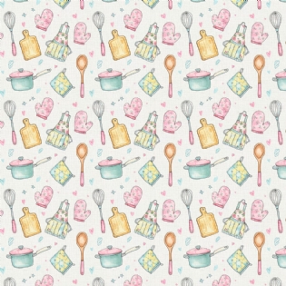 000 TECIDO TRICOLINE ESTAMPADA 100% ALGODÃO COLEÇÃO NOVA DIARIO DOS SONHOS COZINHA PANELA D9050 V424