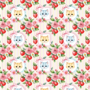 000 TECIDO TRICOLINE ESTAMPADA 100% ALGODÃO COLEÇÃO NOVA DIARIO DOS SONHOS GATOS D9050 V446