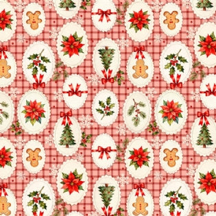0 TECIDO TRICOLINE ESTAMPADA 100% ALGODÃO COLEÇÃO HISTÓRIAS DE NATAL D6221 V002