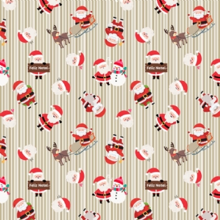 0 TECIDO TRICOLINE ESTAMPADA 100% ALGODÃO COLEÇÃO HISTÓRIAS DE NATAL D6231 V001